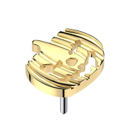 Zucca di Halloween senza filettatura placcata in oro