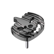 Zucca di Halloween senza filettatura nera