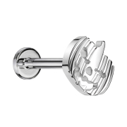 Micro Labret Internal Thread Silver Halloween Pumpkin Silver