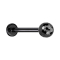 Labret Micro Threadless noir avec boule disco noire