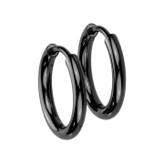 Boucle doreille noire