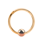 Micro segment ring hinged rose gold with ball
