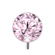 Demi-sphère argentée sans filetage à...