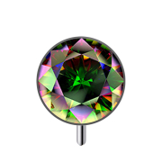 Demi-sphère sans filetage noire à lavant...