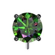 Threadless nero spesso frontale con cristallo scuro...