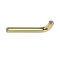 Gold-plated L-shaped barbell rod with internal thread