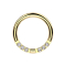 Micro Segmentring klappbar vergoldet front Kristalle silber getrennt