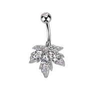 Banana silver with ball silver crystal silver and flower...