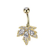 Banana silver with ball silver crystal silver and flower...