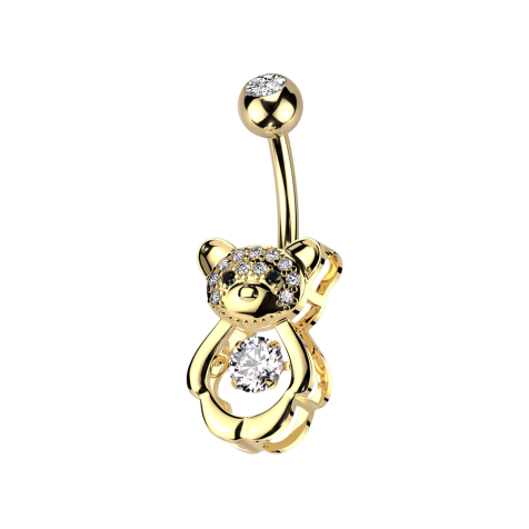 Banane argentée avec boule argentée cristal argenté et fleur cristaux argentés et argentés