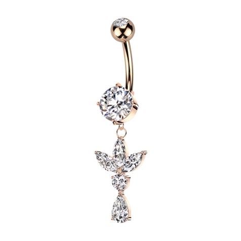 Banana silver with two balls crystal silver pendant bar pointed three crystals