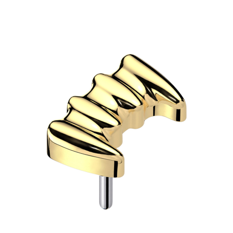 Threadless Vampirzähne vergoldet