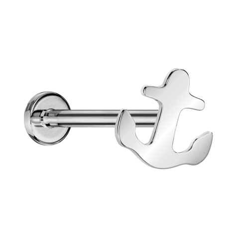 Micro Labret sans filetage argent Ancre argent