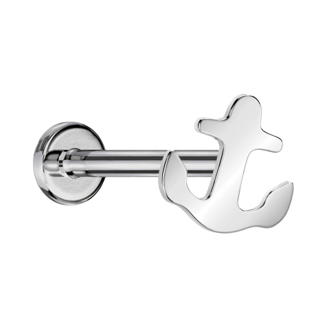 Micro Labret sans filetage argent Ancre argent