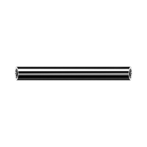 Threadless barbell bar, black