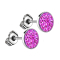 Orecchini in argento con cristalli fucsia