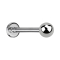 Micro Labret silber mit Kugel