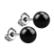 Boucles doreilles avec boule noire