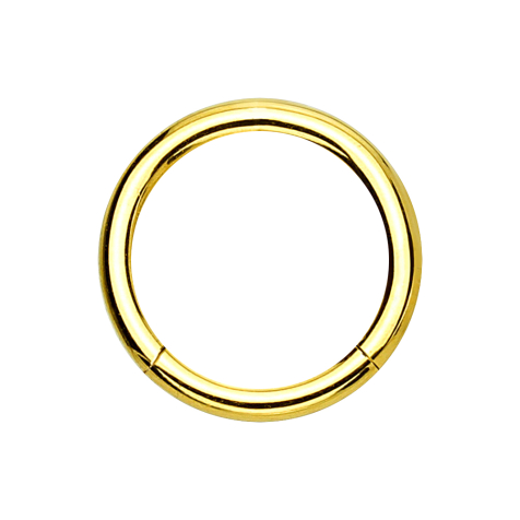 Micro segment ring hinged gold-plated