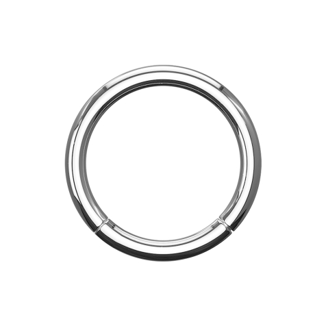 Anello a micro segmenti con cerniera in argento