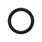 Anneau segment rabattable noir