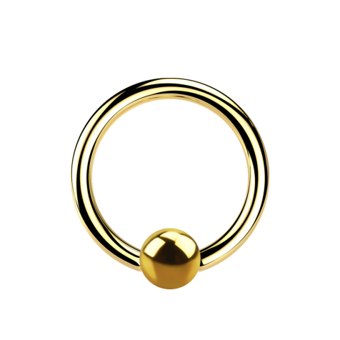 Micro Ball Closure Ring gold-plated
