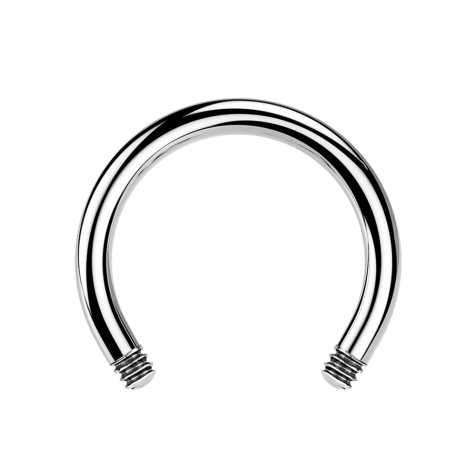 Micro Circular Barbell Bar silver