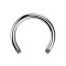 Micro Circular Barbell Bar silver
