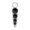 Pendentif argent quatre pierres donyx noires avec boules
