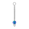 Pendentif argent Chaîne avec pendentif opale bleue trois boules