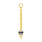 Gold-plated pendant Necklace with black pearl pendant three balls