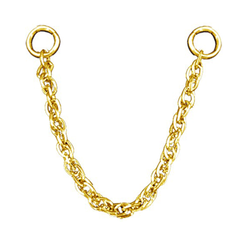 Verbindungskette doppelt vergoldet