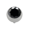 Silver Dermal Anchor Ball with Black Crystal
