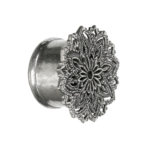 Flesh tunnel silver Margritli