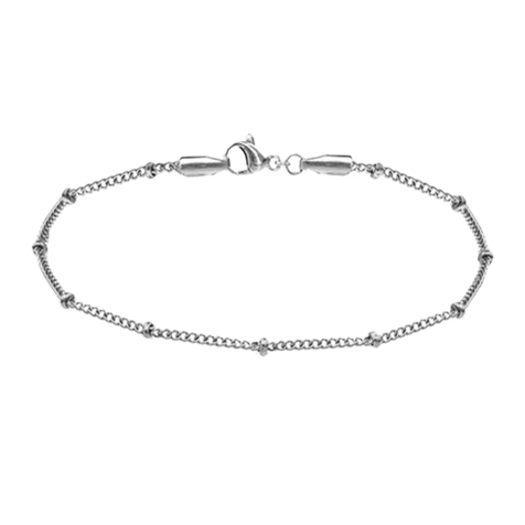 Bracciale argento Anelli di base