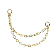 Chaîne de liaison Basic plaquée or deux...