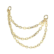 Chaîne de liaison Basic plaquée or trois...