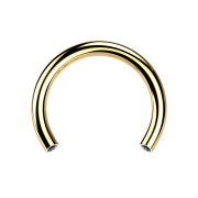 Micro Threadless Circular Rod, Gold Plated