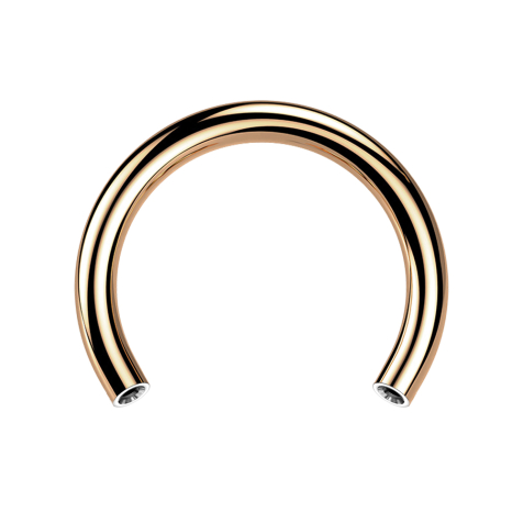 Micro Threadless Circular Rod Rosegold