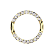 Micro anneau segmenté pliable plaqué or,...