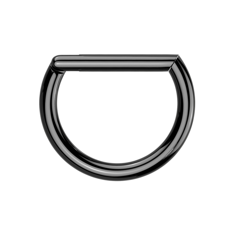 Micro anello segmentato pieghevole nero semianello