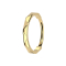 Micro bague segmentée pliable plaquée or V facettée