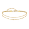 Gold-plated Basic anklet and Basic rings
