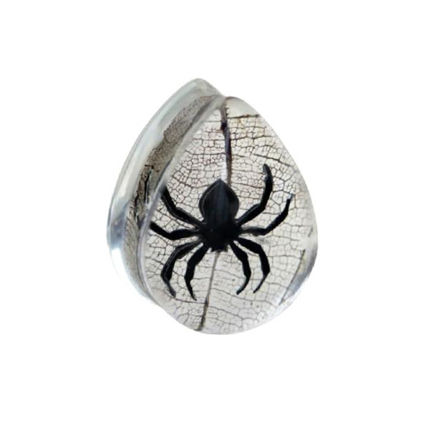 Spina svasata a goccia ragno epossidico trasparente