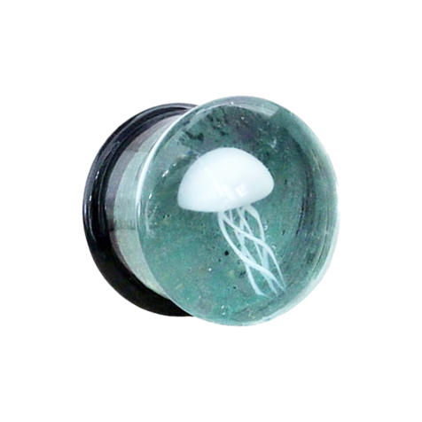 Flared Plug Méduse en verre avec joint torique