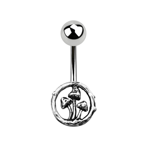 Banane silber mit Kugel und Pilze