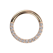 Micro bague segmentée pliable, face avant en or...