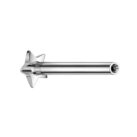 Barra per labret Micro Threadless Stella argento