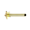 Micro Threadless Labret Bar Star Gold Plated