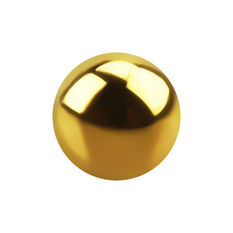 Gold-plated ball
